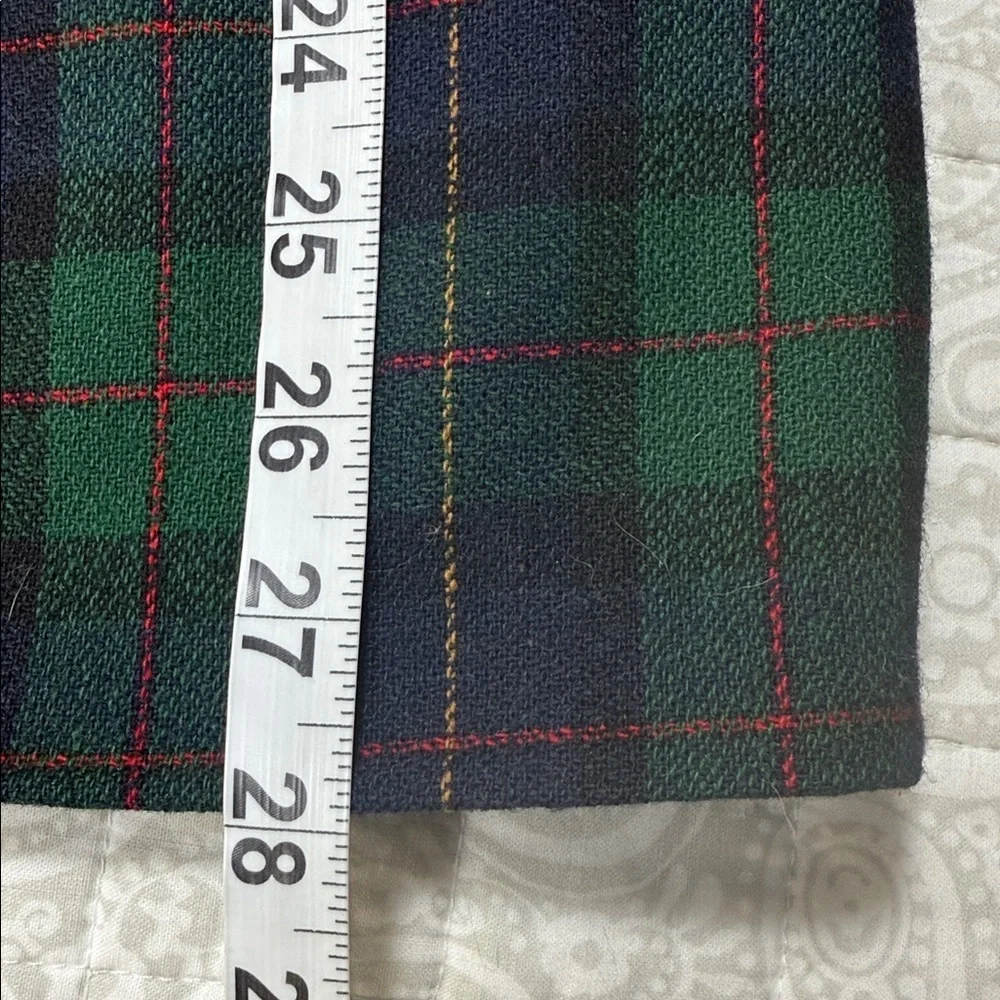 Vintage Alfred Dunner Wool Black Watch Tartan Plaid Blazer Preppy 12P